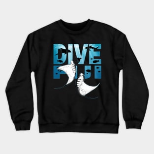 Giant Manta Ray Fiji Diving Crewneck Sweatshirt